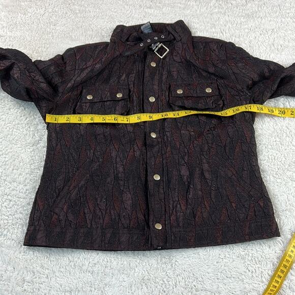 Custo Barcelona Minibar mock neck mettalic moto jacket, NWT size 38 or small - Picture 5 of 12